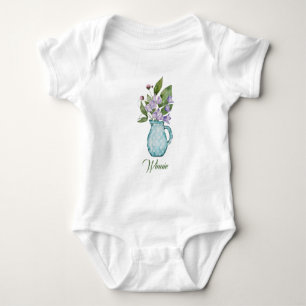 Waterverf Paarse vloerbedekking Romper
