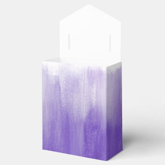 Waterverf paarse wasbruiloft bedankt bedankdoosjes (Geopend)