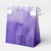 Waterverf paarse wasbruiloft bedankt bedankdoosjes (Achterkant)