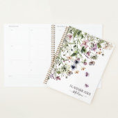 Waterverf Paarse wilde bloemen Planner (Display)
