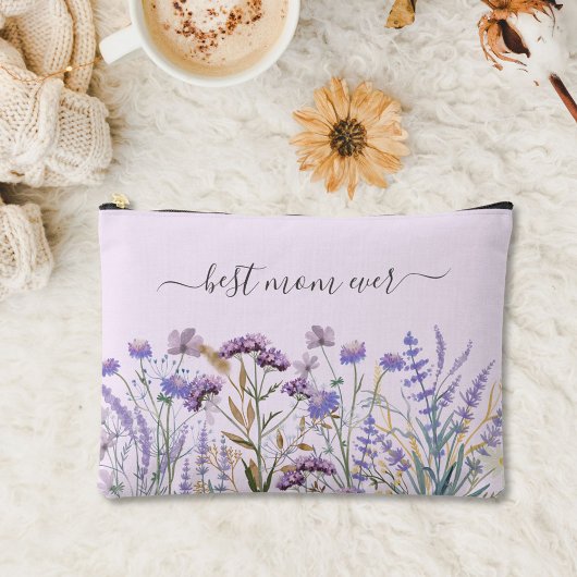 Waterverf Paarse Wilde Bloemenwei Etui