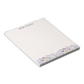 Waterverf Paarse Wilde Bloemenwei Notitieblok (Schuin)