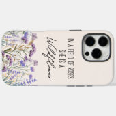 Waterverf Paarse Wildflower Garden Natuur Quote Case-Mate iPhone Case (Achterkant (horizontaal))