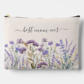 Waterverf Paarse Wildflower Meadow Etui (Voorkant)