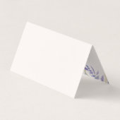 Waterverf Paarse Wildflower Meadow Gevouwen Visitekaartje (Achterkant)