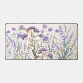 Waterverf Paarse Wildflower Meadow Quote Bureaumat (Voorkant)