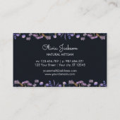 Waterverf Paarse Wildflower Meadow Visitekaartje (Achterkant)