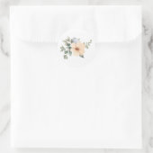 Waterverf Paasbloemen Ronde Sticker (Tas)