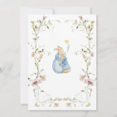 Waterverf Paasbrunch en Eierjacht Peter Rabbit Kaart (Achterkant)