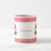 Waterverf paasbundel gestreept rand mok (Midden)