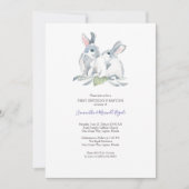 Waterverf paasbundeluitvindingen tweelingse verjaa kaart (Voorkant)