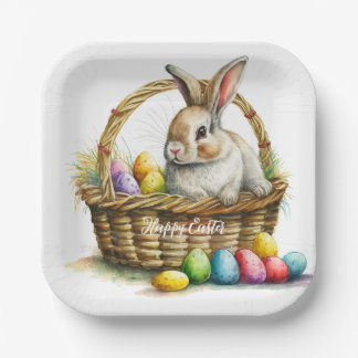 Waterverf paasbunny Elegant Paper Bord