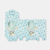 Waterverf paasbunny Hot Air ballon Bedankdoosjes (Uitgevouwen)