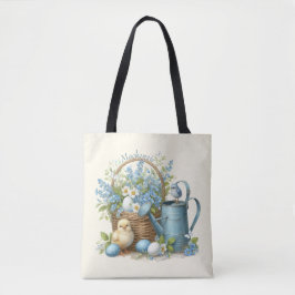 Waterverf paaschick gepersonaliseerd tote bag