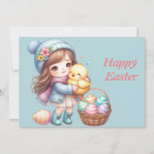 waterverf paasei feestdagenkaart (Voorkant)