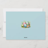 waterverf paasei feestdagenkaart (Achterkant)