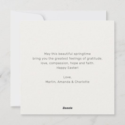 Waterverf Paaseieren Bloemen Kaart (Achterkant)