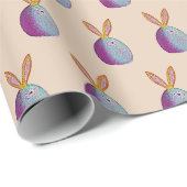 Waterverf Paaseieren Bunny Cadeaupapier (Rol Hoek)