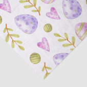 Waterverf paaseieren en -harten tissuepapier (Detail)