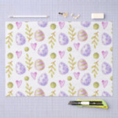 Waterverf paaseieren en -harten tissuepapier (Craft)