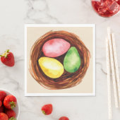 Waterverf paaseieren. servet (Insitu)