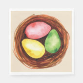 Waterverf paaseieren. servet (Voorkant)