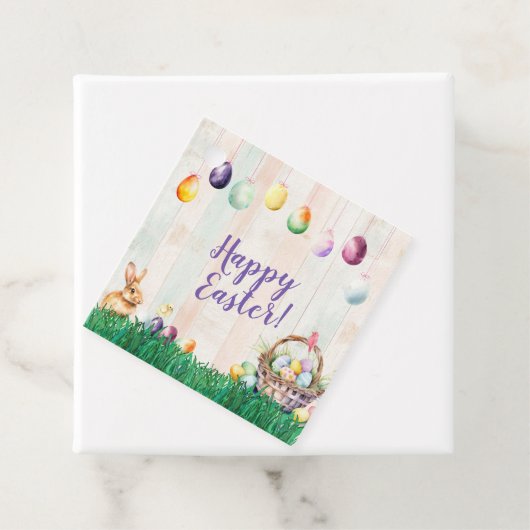 Waterverf paaseierjacht bedankjes labels (In situ)