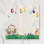 Waterverf paaseierjacht bedankjes labels (Achterkant)