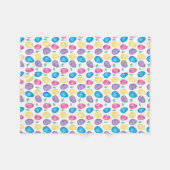 Waterverf paaseiertantpatroon fleece deken (Voorkant (Horizontaal))