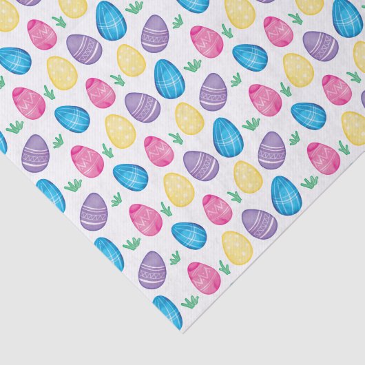 Waterverf paaseiertantpatroon tissuepapier (Detail)