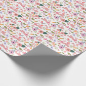Waterverf Paashaas Egg Spring Pattern Cadeaupapier (Hoek)