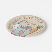 Waterverf paashaas en eieren . Pasen is hier! Papieren Bordje (Gekanteld)