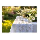 Waterverf paashaas eucalyptuspatroon korte tafelloper