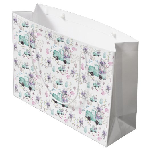 Waterverf paashaas groot cadeauzakje (Achterkant Gekanteld)