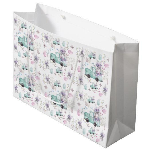 Waterverf paashaas groot cadeauzakje (Voorkant Gekanteld)