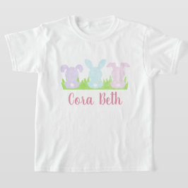Waterverf paashaas voor meisjes t-shirt