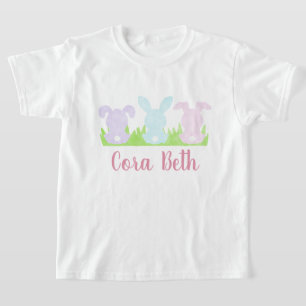 Waterverf paashaas voor meisjes t-shirt