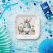 Waterverf Paaskabouter gepersonaliseerd Papieren Bordje (Feest)