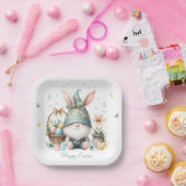 Waterverf Paaskabouter gepersonaliseerd Papieren Bordje (Feest)