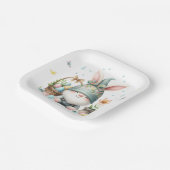 Waterverf Paaskabouter gepersonaliseerd Papieren Bordje (Gebogen)