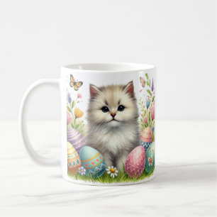 Waterverf Paaskat Mok – Pastel Spring Design