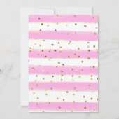 Waterverf paaskonijn en bloemen verjaardag kaart (Achterkant)