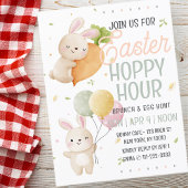 Waterverf Paaskonijn Hoppy Hour Egg Hunt Briefkaart