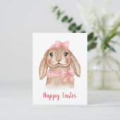 Waterverf Paaskonijnenfeestdag Feestdagenkaart (Staand voorkant)