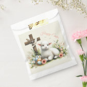 Waterverf Paaslam gepersonaliseerd Bedankzakje (Gezegeld)