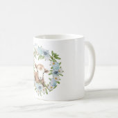 Waterverf Paaslam gepersonaliseerd Koffiemok (Voorkant rechts)