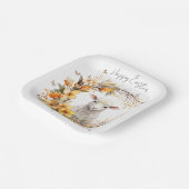 Waterverf Paaslam gepersonaliseerd Papieren Bordje (Gebogen)