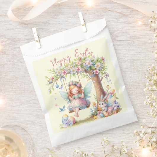 Waterverf paaslente fee bedankzakje (Geknipt)