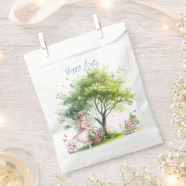 Waterverf paaslente fee bedankzakje