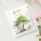 Waterverf paaslente fee bedankzakje (Gezegeld)